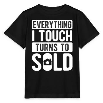 Immobilien-Händler Für Immobilien-Makler - Stanley/Stella Kinder T-Shirt MINI CREATOR  - Schwarz - Vorne - Mikhail (115cm)
