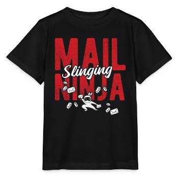 Briefträger Und Paket-Zusteller Für Postboten - Stanley/Stella Kinder T-Shirt MINI CREATOR  - Schwarz - Vorne - Mikhail (115cm)