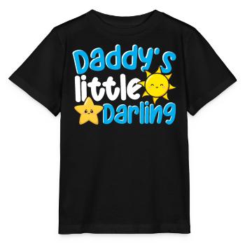 Daddy's Little Darling Cute Kiddie Sun Star Kid - Stanley/Stella Kinder T-Shirt MINI CREATOR  - Schwarz - Vorne - Mikhail (115cm)
