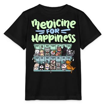 Meine Glückliche Medizin Jeden Tag Pille - Stanley/Stella Kinder T-Shirt MINI CREATOR  - Schwarz - Vorne - Mikhail (115cm)
