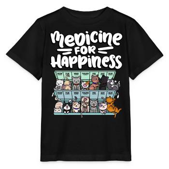 Meine Glückliche Medizin Jeden Tag Pille - Stanley/Stella Kinder T-Shirt MINI CREATOR  - Schwarz - Vorne - Mikhail (115cm)