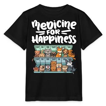 Meine Glückliche Medizin Jeden Tag Pille - Stanley/Stella Kinder T-Shirt MINI CREATOR  - Schwarz - Vorne - Mikhail (115cm)