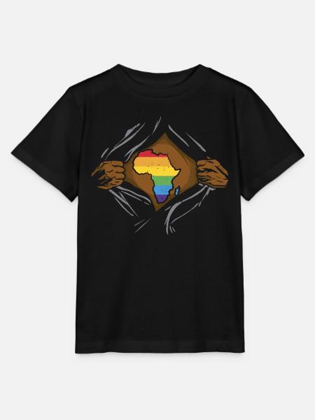 Juneteenth Lgbt Proud Flag Rainbow Black - Stanley/Stella MINI CREATOR Kids’ T-Shirt - black