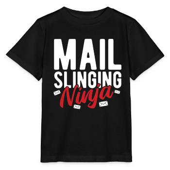 Briefträger Und Paket-Zusteller Für Postboten - Stanley/Stella Kinder T-Shirt MINI CREATOR  - Schwarz - Vorne - Mikhail (115cm)