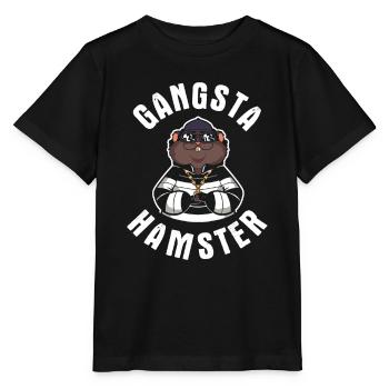 Nagetier Hamster - Stanley/Stella Kinder T-Shirt MINI CREATOR  - Schwarz - Vorne - Mikhail (115cm)