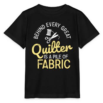 Quilten von Tagesdecken - Stanley/Stella Kinder T-Shirt MINI CREATOR  - Schwarz - Vorne - Mikhail (115cm)