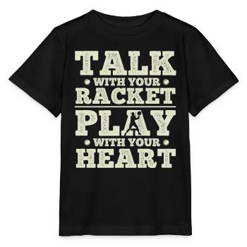 Tennisplatz Spruch Für Tennis - Stanley/Stella Kinder T-Shirt MINI CREATOR  - Schwarz - Vorne - Mikhail (115cm)