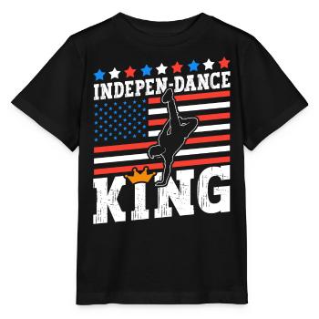 Indepen-dance King Juillet 4th Independence Day Dancers - T-shirt bio MINI CREATOR Stanley/Stella Enfant - noir - Devant - Mikhail (115cm)