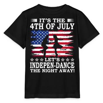 It's the 4th of July, we're dancing the - Stanley/Stella MINI CREATOR Kids’ T-Shirt - black - Front - Mikhail (115cm)