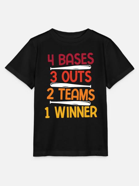 Baseball - Stanley/Stella Kinder T-Shirt MINI CREATOR - Schwarz