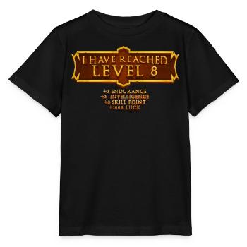 Ich Habe Die Stufe 8 Erreicht Rpg Online Gaming - Stanley/Stella Kinder T-Shirt MINI CREATOR  - Schwarz - Vorne - Mikhail (115cm)