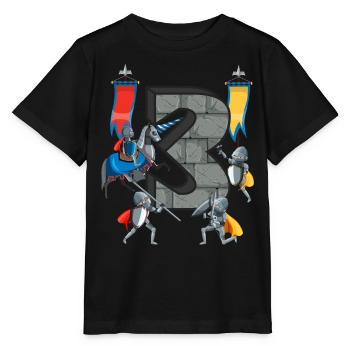 Chevaliers médiévaux Histoire médiévale - T-shirt bio MINI CREATOR Stanley/Stella Enfant - noir - Devant - Mikhail (115cm)