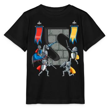 Chevaliers médiévaux Histoire médiévale - T-shirt bio MINI CREATOR Stanley/Stella Enfant - noir - Devant - Mikhail (115cm)