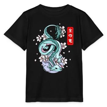 Japanischer Erddrache Elementarer Mythos - Stanley/Stella Kinder T-Shirt MINI CREATOR  - Schwarz - Vorne - Mikhail (115cm)