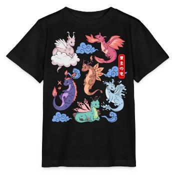Flight of Dragons Mignon Élémentaire Mythique - T-shirt bio MINI CREATOR Stanley/Stella Enfant - noir - Devant - Mikhail (115cm)