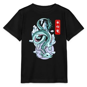 Mythe élémentaire du dragon de glace japonais - T-shirt bio MINI CREATOR Stanley/Stella Enfant - noir - Devant - Mikhail (115cm)