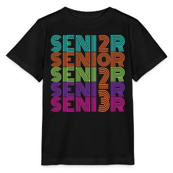 Rétro Vintage Neon Senior 2023 | Cadeau Senior High - T-shirt bio MINI CREATOR Stanley/Stella Enfant - noir - Devant - Mikhail (115cm)