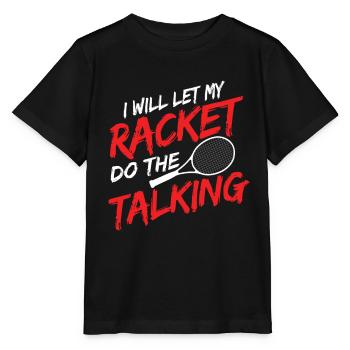 Tennisplatz Spruch Für Tennis - Stanley/Stella Kinder T-Shirt MINI CREATOR  - Schwarz - Vorne - Mikhail (115cm)