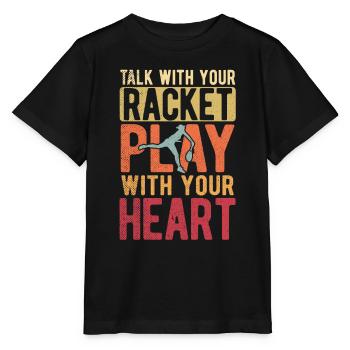 Tennisplatz Spruch Für Tennis - Stanley/Stella Kinder T-Shirt MINI CREATOR  - Schwarz - Vorne - Mikhail (115cm)