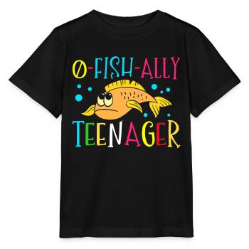 O-fish-ally Teenage Adolescents 100 Days - Stanley/Stella MINI CREATOR Kids’ T-Shirt - black - Front - Mikhail (115cm)