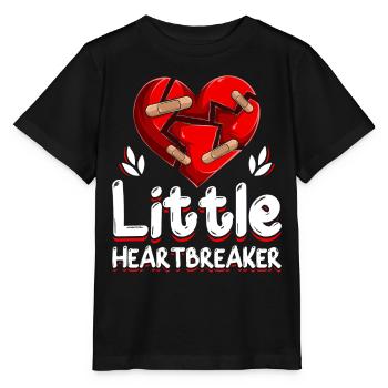 Anti-Saint-Valentin Petit briseur de cœur - T-shirt bio MINI CREATOR Stanley/Stella Enfant - noir - Devant - Mikhail (115cm)