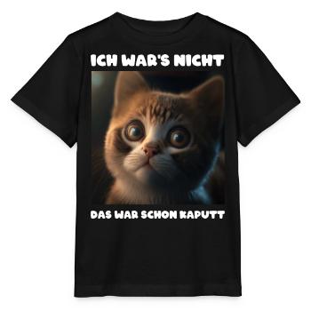 Ich War Das Nicht Das War Schon So - Stanley/Stella Kinder T-Shirt MINI CREATOR  - Schwarz - Vorne - Mikhail (115cm)