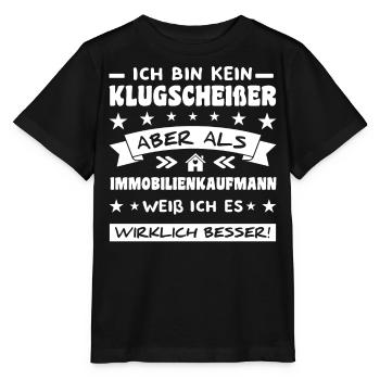 Spruch Immobilienkaufmann Makler - Stanley/Stella Kinder T-Shirt MINI CREATOR  - Schwarz - Vorne - Mikhail (115cm)