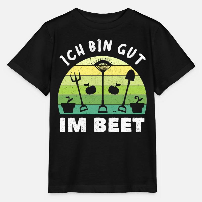 Gärtner Ich Bin Gut Im Beet - Stanley/Stella Kinder T-Shirt MINI CREATOR  - Schwarz