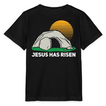 Er Ist Auferstanden Ostersonntag Höhle Jesus - Stanley/Stella Kinder T-Shirt MINI CREATOR  - Schwarz - Vorne - Mikhail (115cm)