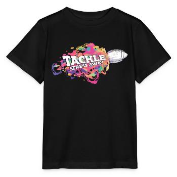 Tackle Stress Away Sports Stress Awareness - Stanley/Stella Kinder T-Shirt MINI CREATOR  - Schwarz - Vorne - Mikhail (115cm)