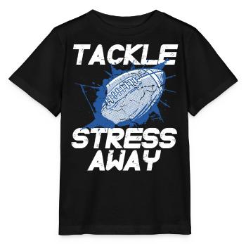 Gestion du stress Sport Sensibilisation au stress Football - T-shirt bio MINI CREATOR Stanley/Stella Enfant - noir - Devant - Mikhail (115cm)