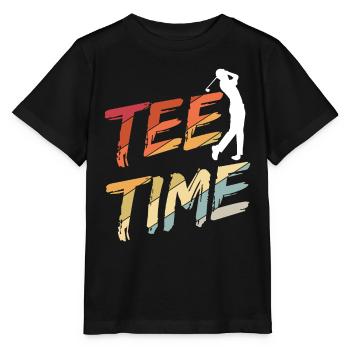 Golfplatz zum Golfen Golf - Stanley/Stella Kinder T-Shirt MINI CREATOR  - Schwarz - Vorne - Mikhail (115cm)