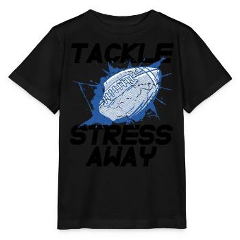 Gestion du stress Sport Sensibilisation au stress Football - T-shirt bio MINI CREATOR Stanley/Stella Enfant - noir - Devant - Mikhail (115cm)