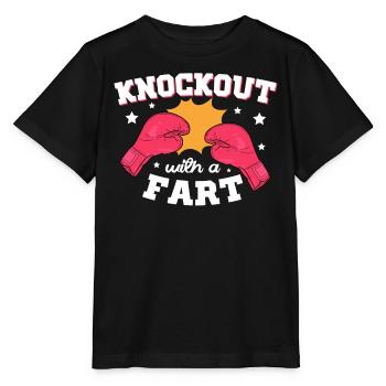 Knockout with a Fart Combat Sports Boxer - Stanley/Stella MINI CREATOR Kids’ T-Shirt - black - Front - Mikhail (115cm)