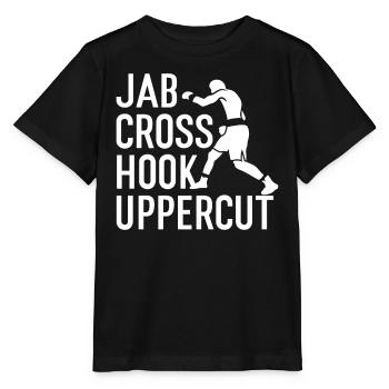 Jab Cross Hook Uppercut Combat Sports Boxer Punch - T-shirt bio MINI CREATOR Stanley/Stella Enfant - noir - Devant - Mikhail (115cm)