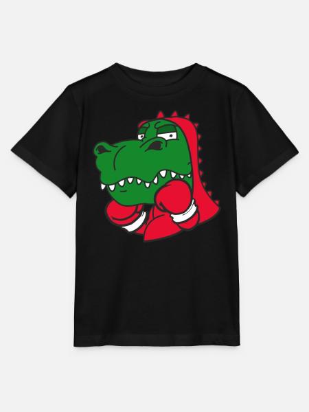 Dinosaur Boxer Martial Athlete Sparring Sport - Stanley/Stella MINI CREATOR Kids’ T-Shirt - black