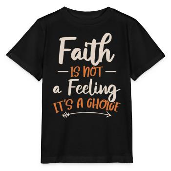 Belief is not a feeling, but a belief in - Stanley/Stella MINI CREATOR Kids’ T-Shirt - black - Front - Mikhail (115cm)