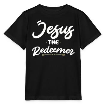 Jésus Rédempteur : la foi chrétienne en Dieu - T-shirt bio MINI CREATOR Stanley/Stella Enfant - noir - Devant - Mikhail (115cm)