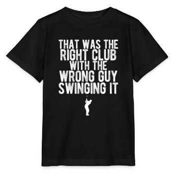 Golfplatz zum Golfen Golf - Stanley/Stella Kinder T-Shirt MINI CREATOR  - Schwarz - Vorne - Mikhail (115cm)
