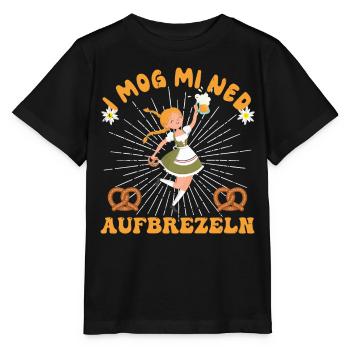 I Mog Mi Ned Aufbrezeln Dirndl - Stanley/Stella Kinder T-Shirt MINI CREATOR  - Schwarz - Vorne - Mikhail (115cm)