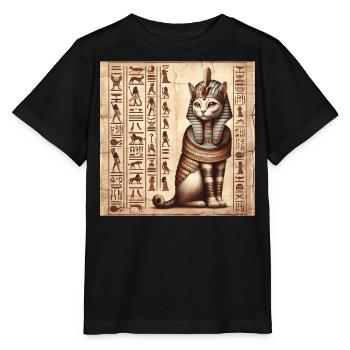 Pharaoh Papyrus Scroll Retro Desert - Stanley/Stella MINI CREATOR Kids’ T-Shirt - black - Front - Mikhail (115cm)