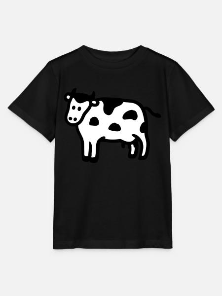 Kuh - Stanley/Stella Kinder T-Shirt MINI CREATOR - Schwarz