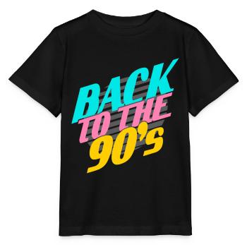 Back to the 90' s - Stanley/Stella MINI CREATOR Kids’ T-Shirt - black - Front - Mikhail (115cm)