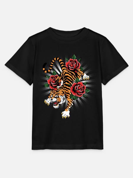 Tiger - Stanley/Stella Kinder T-Shirt MINI CREATOR  - Schwarz