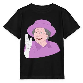 La reine Elizabeth II salue le 70e jubilé de la Couronne - T-shirt bio MINI CREATOR Stanley/Stella Enfant - noir - Devant - Mikhail (115cm)