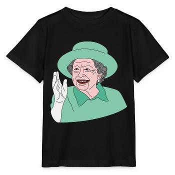 Notre Majesté la reine Elizabeth II. - T-shirt bio MINI CREATOR Stanley/Stella Enfant - noir - Devant - Mikhail (115cm)