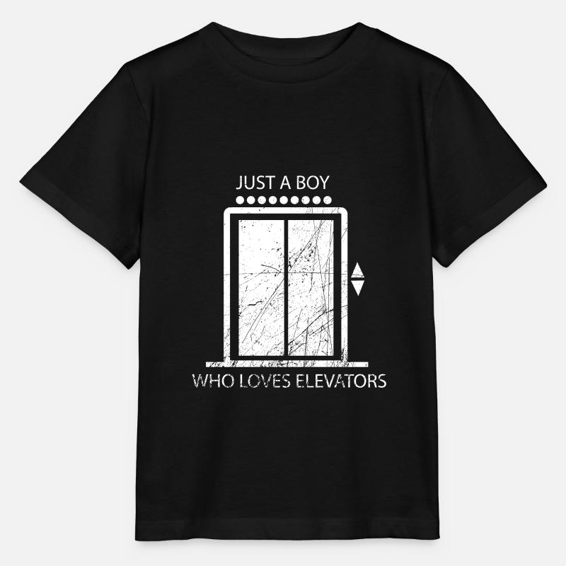 Ascenseur Ascenseur Elevator Paternoster-Monte-pèrenoster - T-shirt bio MINI CREATOR Stanley/Stella Enfant - noir