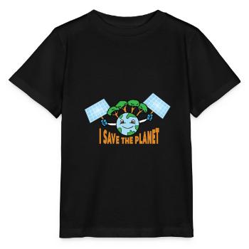 Solar Photovoltaic Solar Energy Sun Electricity - Stanley/Stella MINI CREATOR Kids’ T-Shirt - black - Front - Mikhail (115cm)