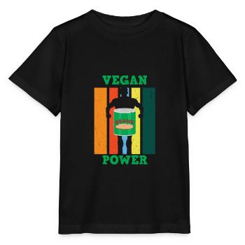 Vegan Veganer Sport Fitness Musculation - T-shirt bio MINI CREATOR Stanley/Stella Enfant - noir - Devant - Mikhail (115cm)