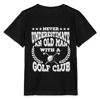Golf Golfer Golf Club Golf Ball Golf Course - Stanley/Stella MINI CREATOR Kids’ T-Shirt - black - Front - Mikhail (115cm)